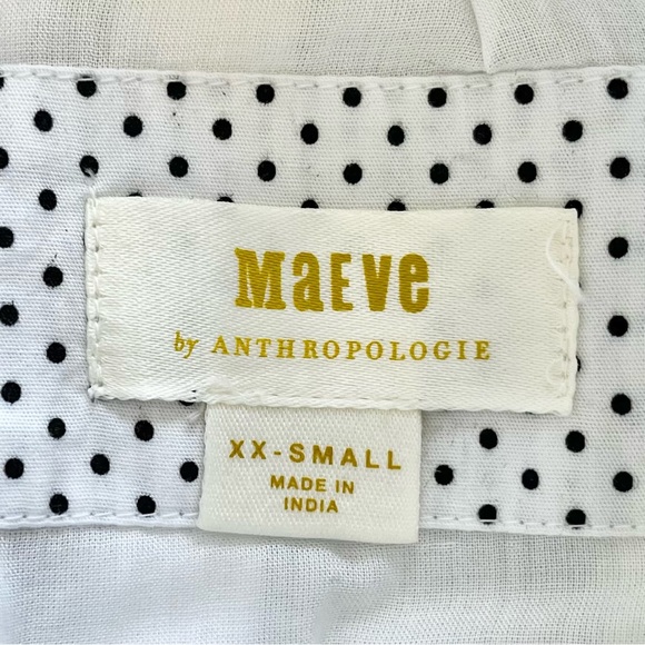 ANTHROPOLOGIE MAEVE Long Sleeve Blouson Crop Top XXS Pretty Feminine Romantic - Picture 4 of 9